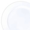 Smarty Had A Party 75 Solid White Economy Round Disposable Plastic AppetizerSalad Plates 120 Plates, 120PK 117WH-CASE